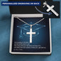 Graduation Cross Necklace - Custom Heart Design