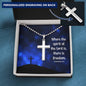 The spirit of the Lord-Artisan Cross Necklace - Custom Heart Design