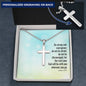 The Lord will be with you-Artisan Cross Necklace - Custom Heart Design
