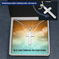 Celebrate the resurrection-Artisan Cross - Custom Heart Design