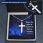 The spirit of the Lord-Artisan Cross Necklace - Custom Heart Design