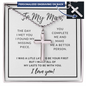 To My Man, The day I met you I found my missing piece-Cross Necklace - Custom Heart Design