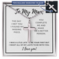 To My Man, The day I met you- Cross Necklace - Custom Heart Design