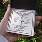 To My Man, The day I met you I found my missing piece-Cross Necklace - Custom Heart Design