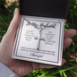 To My Husband, The day I met you-Cross Necklace - Custom Heart Design