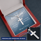 Always & Forever-Cross Necklace for Boyfriend | Custom Heart Design