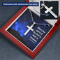 The spirit of the Lord-Artisan Cross Necklace - Custom Heart Design