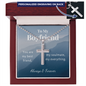 Always & Forever-Cross Necklace for Boyfriend | Custom Heart Design