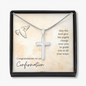 Confirmation Personalized Cross Necklace-May the Lord guide you - Custom Heart Design