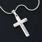 First Communion Personalized Cross Necklace-God's Love - Custom Heart Design