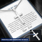 Son, I am so proud of you-From Dad / Artisan Cross - Custom Heart Design