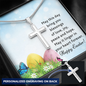 Easter Cross Necklace - Custom Heart Design