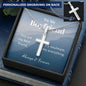 Cross Necklace for Boyfriend-Always & Forever | Custom Heart Design