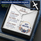 Just Breathe-Artisan Cross Necklace - Custom Heart Design