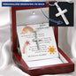 Personalized Cross Necklace for Grandpa - Custom Heart Design