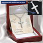 Confirmation Personalized Cross Necklace-May the Lord guide you - Custom Heart Design
