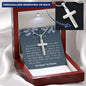 We are awesome together-Artisan Cross Necklace - Custom Heart Design