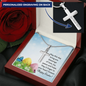 Easter Cross Necklace - Custom Heart Design