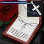 Faith and Love-Artisan Cross Necklace - Custom Heart Design