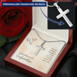 Confirmation Personalized Cross Necklace-May the Lord guide you - Custom Heart Design