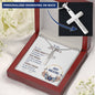 Just Breathe-Artisan Cross Necklace - Custom Heart Design