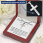Faith and Love-Artisan Cross Necklace - Custom Heart Design
