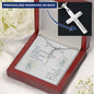 Women’s Personalized Cross Necklace-Custom Heart Design