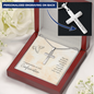Confirmation Personalized Cross Necklace-May the Lord guide you - Custom Heart Design