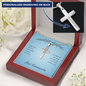 First Communion Personalized Cross Necklace-May you always know Jesus - Custom Heart Design