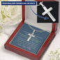 Personalized Cross Necklace for Husband-Custom Heart Design