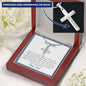 Son, I am so proud of you-From Dad / Artisan Cross - Custom Heart Design