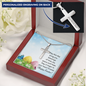 Easter Cross Necklace - Custom Heart Design