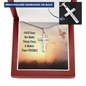 Faith makes things possible-Snake Chain Cross Necklace - Custom Heart Design