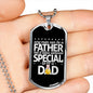 Any man can be a father-Tag Necklace - Custom Heart Design