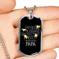 Just call him Papa-Tag Necklace - Custom Heart Design