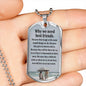 Best Friend Quote-Tag Necklace - Custom Heart Design