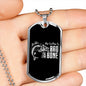 Bad to the bone-Tag Necklace - Custom Heart Design