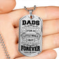Dads hold our hearts forever. - Custom Heart Design
