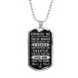 Braver Stronger Smarter, From Mom & Dad-Tag Necklace - Custom Heart Design