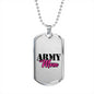 Army Mom Necklace - Custom Heart Design