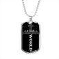 Dad, You are our world-Tag Necklace - Custom Heart Design