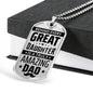 Behind every great daughter is an amazing Dad. - Custom Heart Design