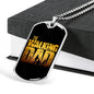 The Walking Dad-Tag Necklace - Custom Heart Design
