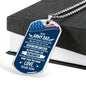 Army Dad, From Son-Tag Necklace - Custom Heart Design