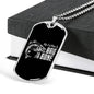 Bad to the bone-Tag Necklace - Custom Heart Design
