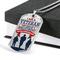 I am a Veteran-Tag Necklace - Custom Heart Design