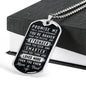 Braver Stronger Smarter, From Mom & Dad-Tag Necklace - Custom Heart Design