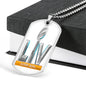 Tag Necklace- LV - Custom Heart Design