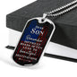 Son, Difficult roads-Tag Necklace - Custom Heart Design