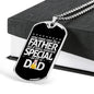 Any man can be a father-Tag Necklace - Custom Heart Design
